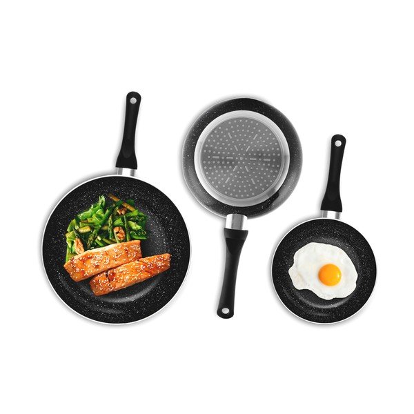 Set di 3 teglie nere Pietra - InnovaGoods-image-2