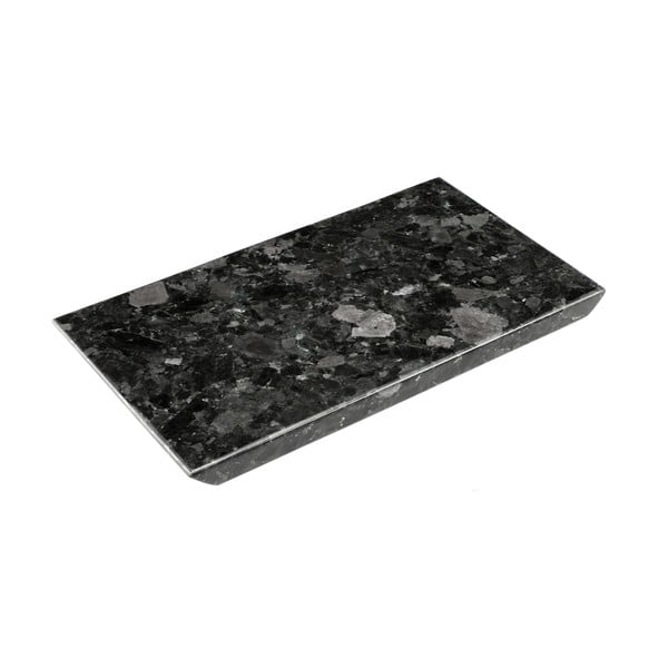 Vassoio in granito nero Cristallo nero, 20 x 35 cm - RGE