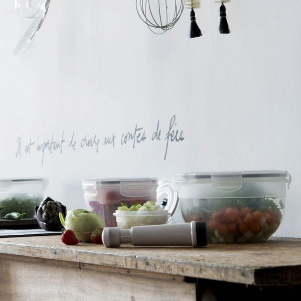 Set di 4 scatole per alimenti e pompa per il vuoto Flavia - Compactor-image-1