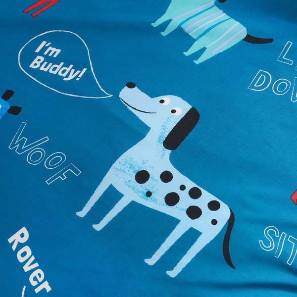 Biancheria da letto per bambini 200x135 cm Woofing Dogs - Catherine Lansfield-image-4