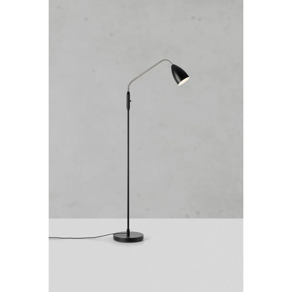Lampada da terra LED nera con paralume in metallo e intensità regolabile (altezza totale 140 cm) Patro – Markslöjd-image-2