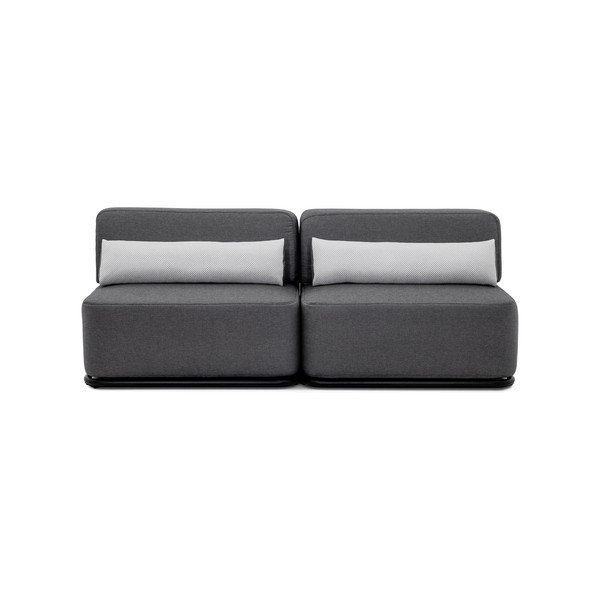 Divano modulare da giardino grigio scuro 204 cm Straw - Sit Sit-image-2