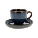 Tazzina per espresso nera/blu in ceramica 70 ml Gastro Dark Blue/Black – Bitz