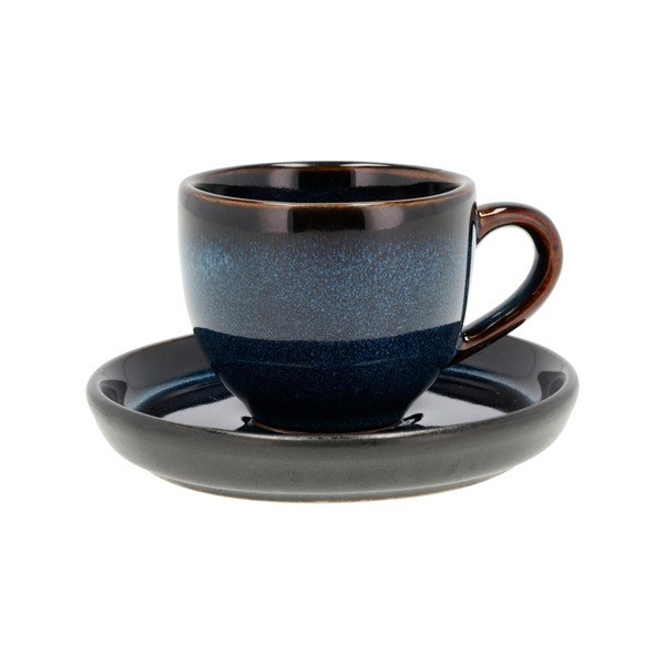 Tazzina per espresso nera/blu in ceramica 70 ml Gastro Dark Blue/Black – Bitz