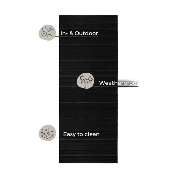 Runner nero per esterni, 80 x 300 cm Sunshine - Hanse Home-image-4