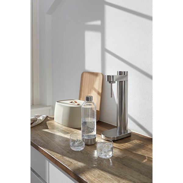 Set per bevande gassate argentata in acciaio inox Brus – Stelton-image-3