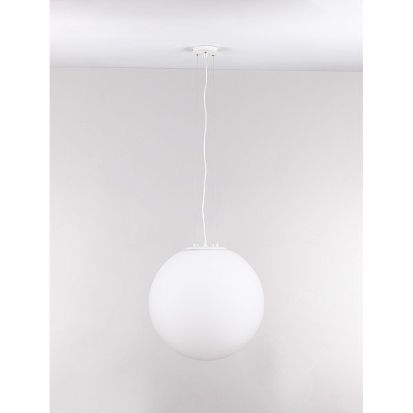 Lampadario bianco in vetro ø 50 cm Nevoso – Nova Luce-image-2