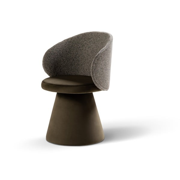 Poltrona verde scuro con rivestimento in velluto Inez – Micadoni -image-2