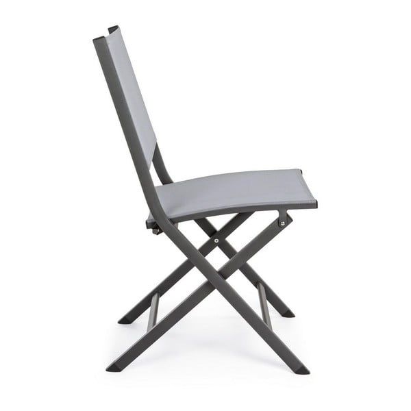 Sedia da esterno grigia in metallo Elin   – Bizzotto-image-3