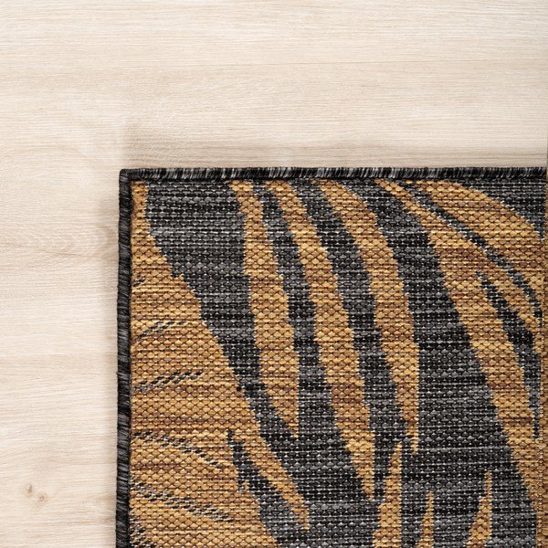 Tappeto da interno/esterno nero/marrone 80x150 cm Mira 1451 – Ayyildiz Carpets-image-2
