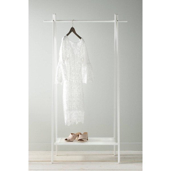 Stand appendiabiti bianco in rovere massiccio 91x159x43 cm – Ellos Home-image-1