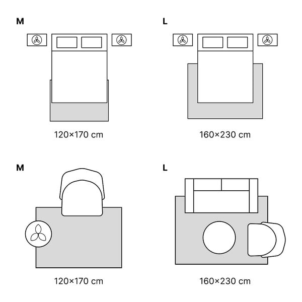 Tappeto beige Isabella, 140 x 200 cm Isabella - Universal-image-3