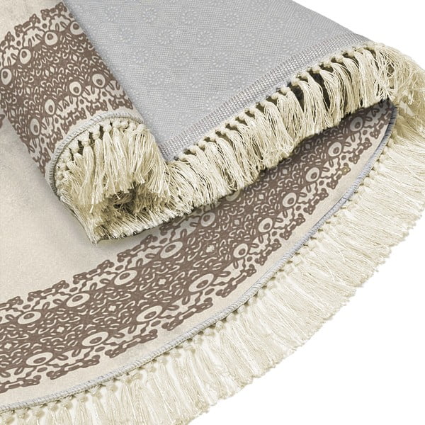 Set di tappetini per il bagno marroni/beige 2 pz 60x100 cm – Foutastic-image-2