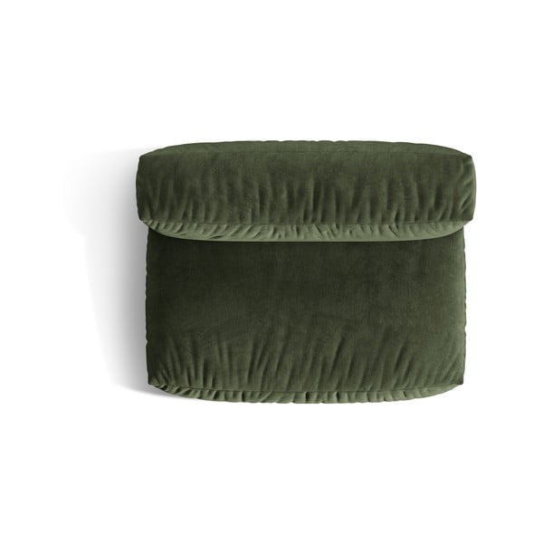 Parte divano componibile verde (solo con parte centrale) con rivestimento in velluto Martina – Micadoni -image-3