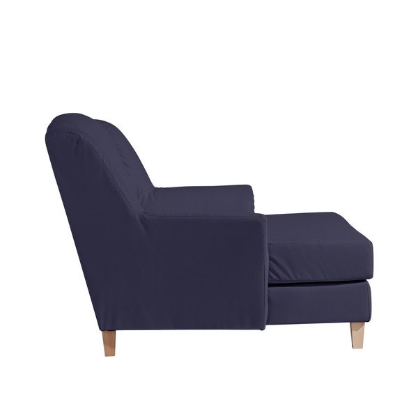 Poltrona lounge in similpelle Judith blu scuro - Max Winzer-image-2