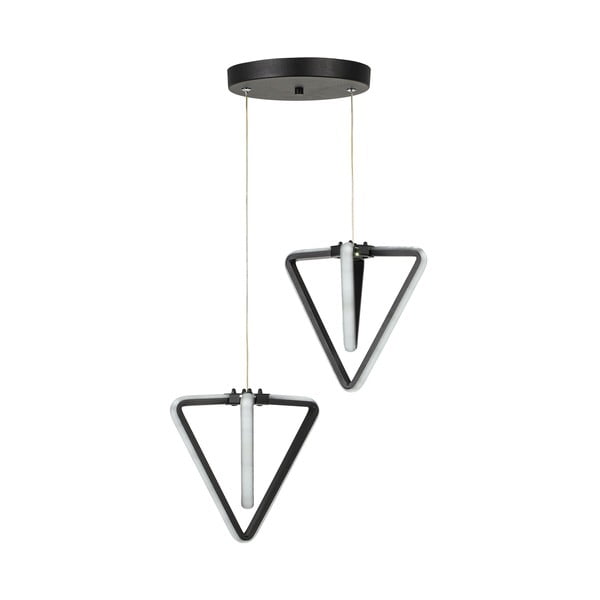 Lampadario LED nero in metallo ø 20 cm Baris – Squid Lighting