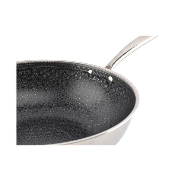 Padella wok in acciaio inox con superficie antiaderente ø 31,5 cm Fusion – BonBistro-image-1
