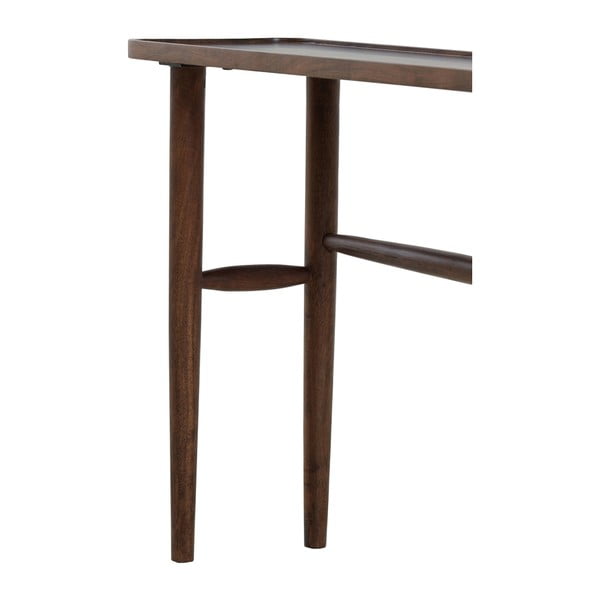 Consolle in acacia massiccia marrone 30x140 cm Qiano - Light & Living-image-4