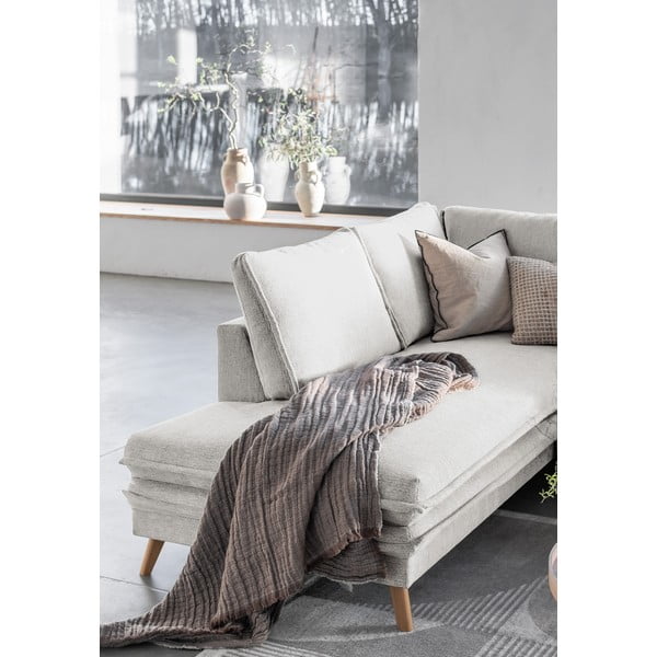 Divano letto angolare beige (angolo sinistro) Charming Charlie - Miuform-image-4