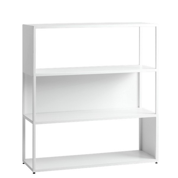 Libreria bianca Custom Form Hyller Side, altezza 110 cm - CustomForm