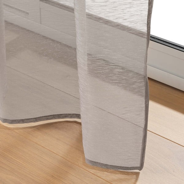 Tenda in voile marrone 140x240 cm Lissea - douceur d'intérieur-image-4