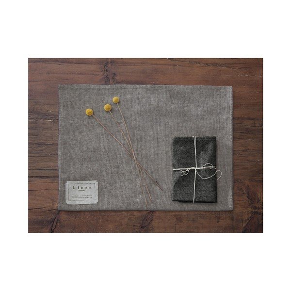 Set di 4 tovaglioli in lino Cool Grey, 43 x 43 cm - Really Nice Things-image-2