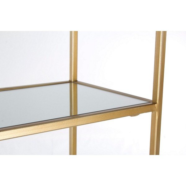 Libreria dorata in acciaio 66x176x25,5 cm Elenor – Bizzotto-image-2