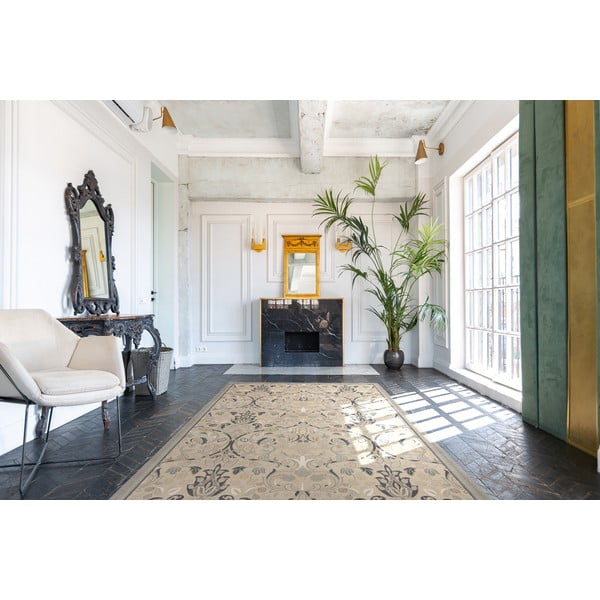 Tappeto in lana beige 170x240 cm Archie beige - Agnella-image-1