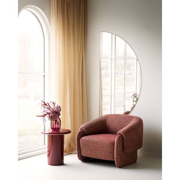 Vaso rosso in vetro fatto a mano (altezza totale 21 cm) – House Nordic-image-4