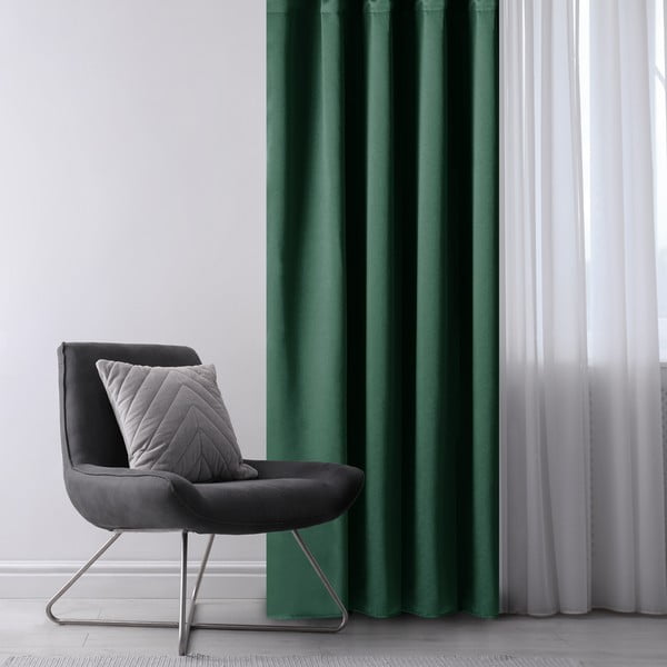 Tenda parzialmente oscurante verde scuro 140x175 cm Kierra – Restilo-image-1