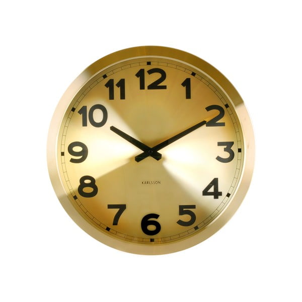 Hodiny Present Time Gold Numbers