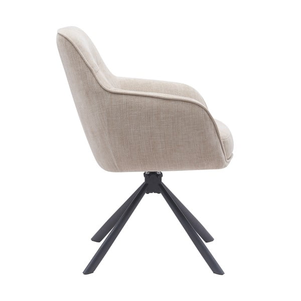 Set di sedie da pranzo color crema in imbottito 2 pz Avola – Unique Furniture-image-3