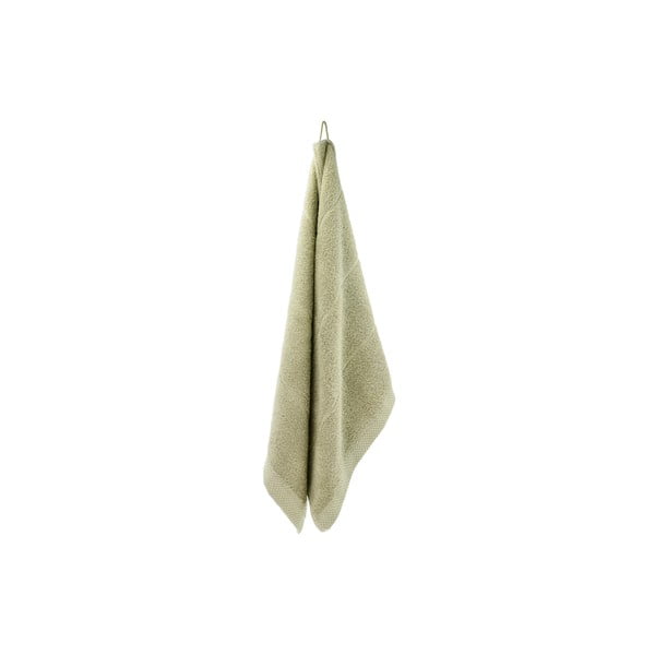 Asciugamano tipo terry verde chiaro in cotone 50x100 cm Line – Södahl-image-3
