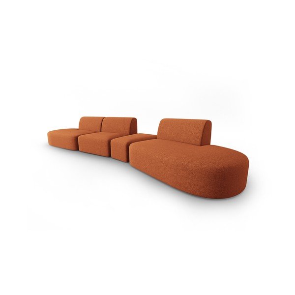 Divano arancione 412 cm Shane - Micadoni Home-image-2