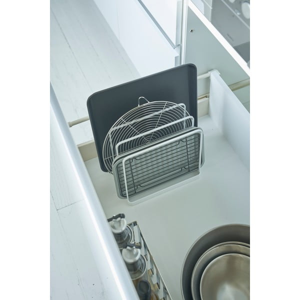 Organizzatore in metallo bianco Yamazaki Tower - YAMAZAKI-image-1