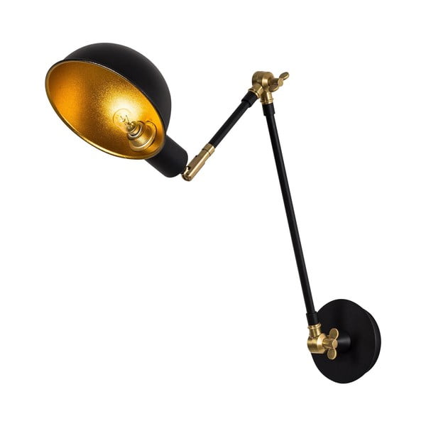 Lampada da parete nera/dorata ø 15 cm Sihen – Opviq lights-image-4