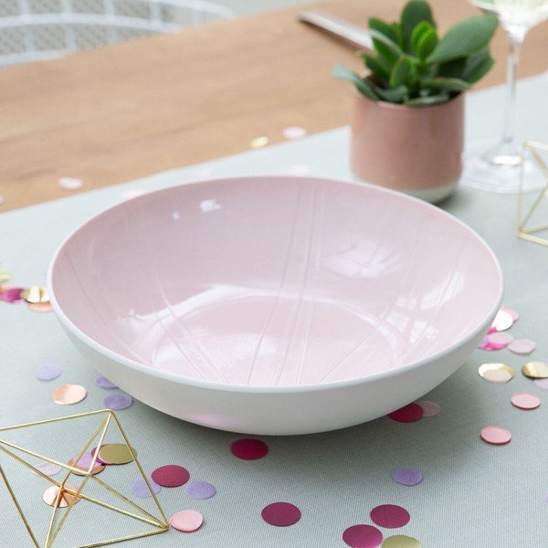 Piatto da portata in porcellana bianca e rosa Villeroy & Boch Leaf, ⌀ 26 cm it's my match - Villeroy&Boch-image-1
