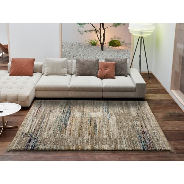 Tappeto beige Multi, 133 x 190 cm Yveline - Universal-image-1