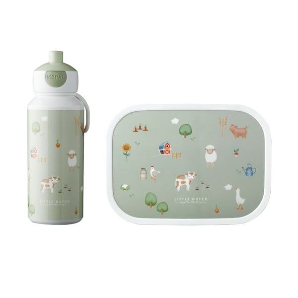 Scatola per la merenda del bambino con biberon Little farm - Mepal