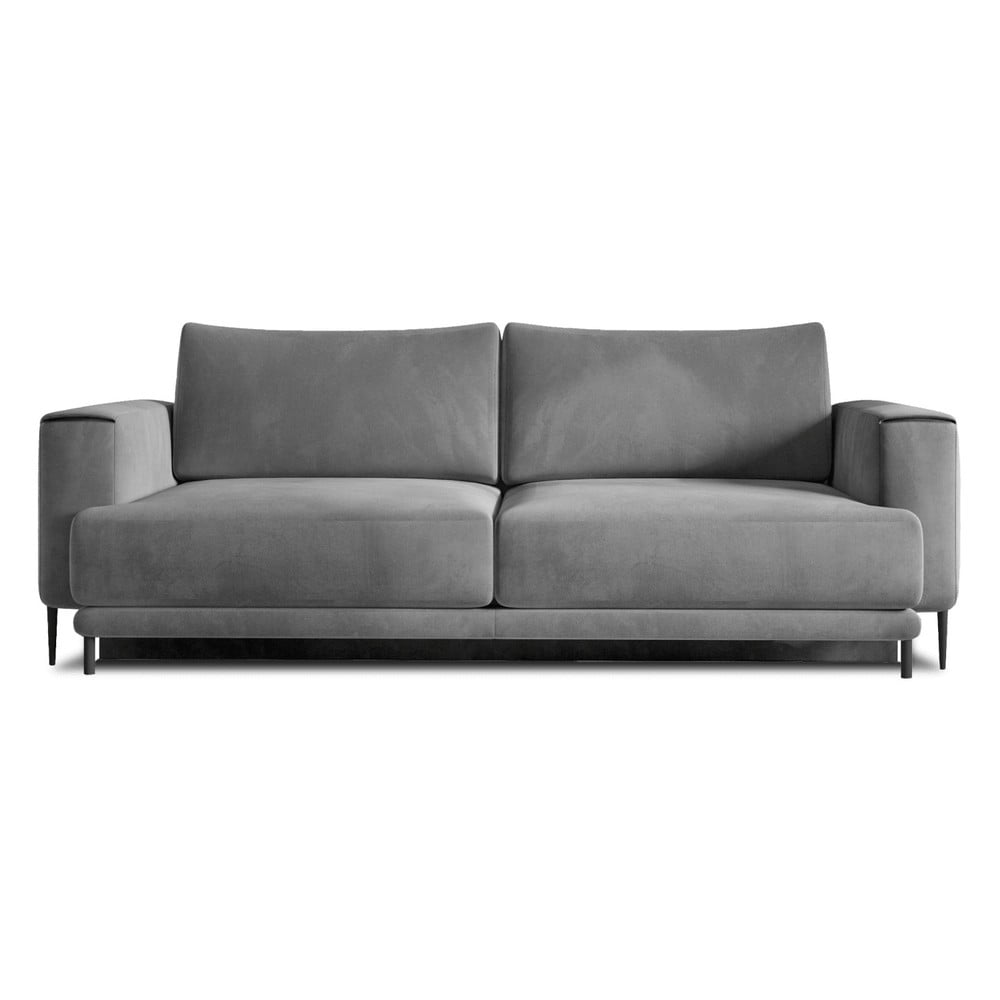 Divano grigio tortora allungabile/con contenitore con rivestimento in velluto 260 cm Dalia – ELTAP | Divani