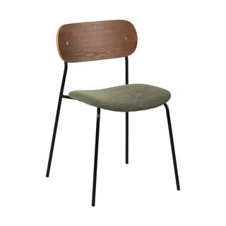 Set di 4 sedie da pranzo verdi con schienale in legno Moe - Ixia