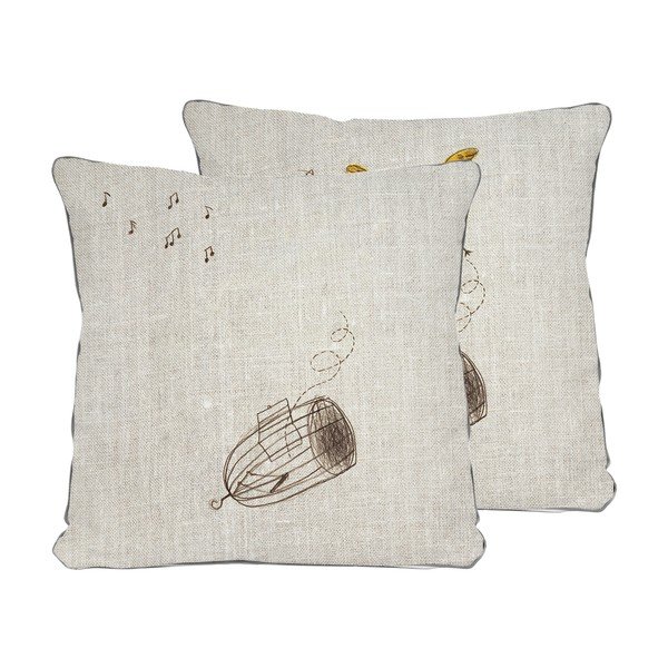 Cuscino beige Libero, 45 x 45 cm - Surdic-image-3