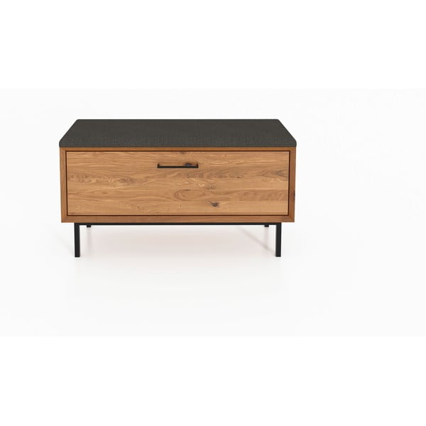 Scarpiera in rovere grigio/naturale con panca Abies - The Beds-image-2