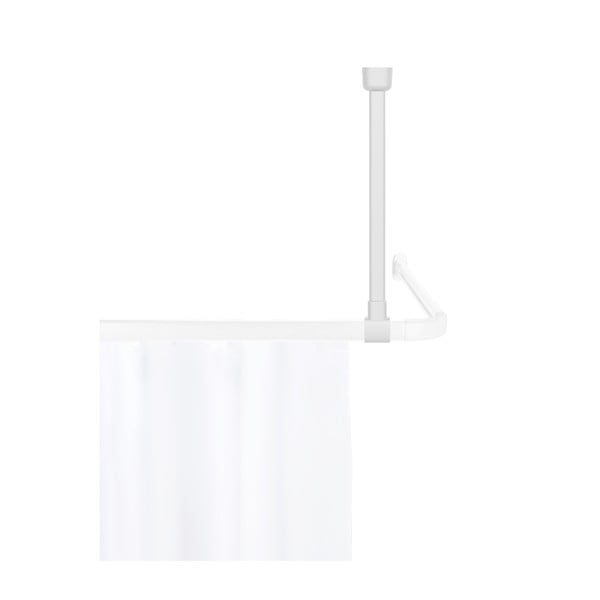 Supporto a soffitto bianco per tenda doccia Era - Wenko-image-3