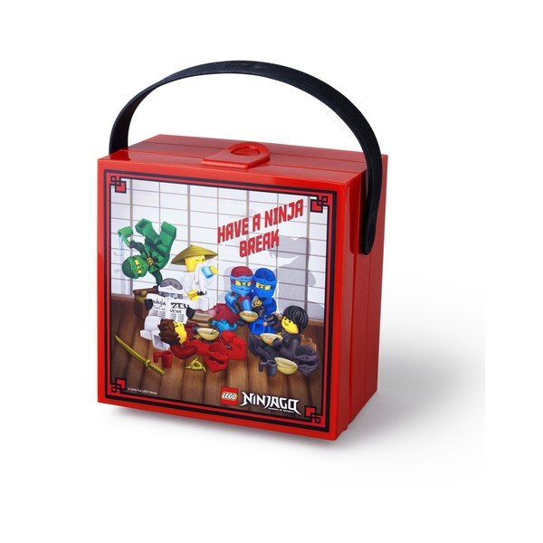 Červený úložný box s rukojetí LEGO® Ninjago