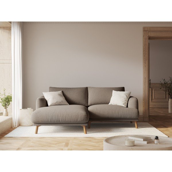 Divano angolare grigio tortora (con penisola a sinistra/con chaise lounge) Naomi – Micadoni -image-1
