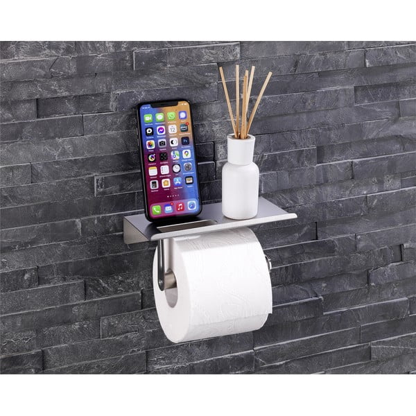 Porta carta igienica autoportante in acciaio inox - Maximex-image-1