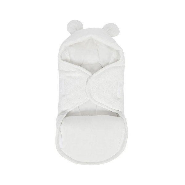 Copertina per neonati bianca in bouclé 45x80 cm – Meowbaby-image-3