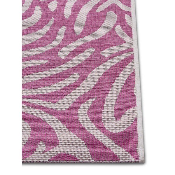Runner da esterno rosa e beige , 70 x 300 cm Cebra - NORTHRUGS-image-2