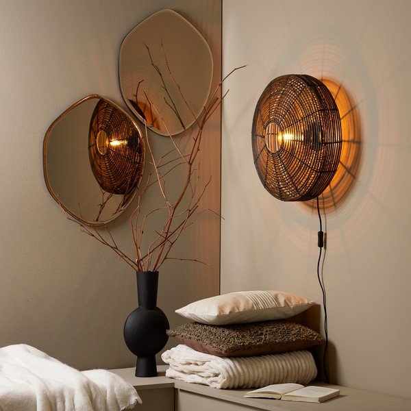 Lampada da parete nera Mataka - Light & Living-image-2
